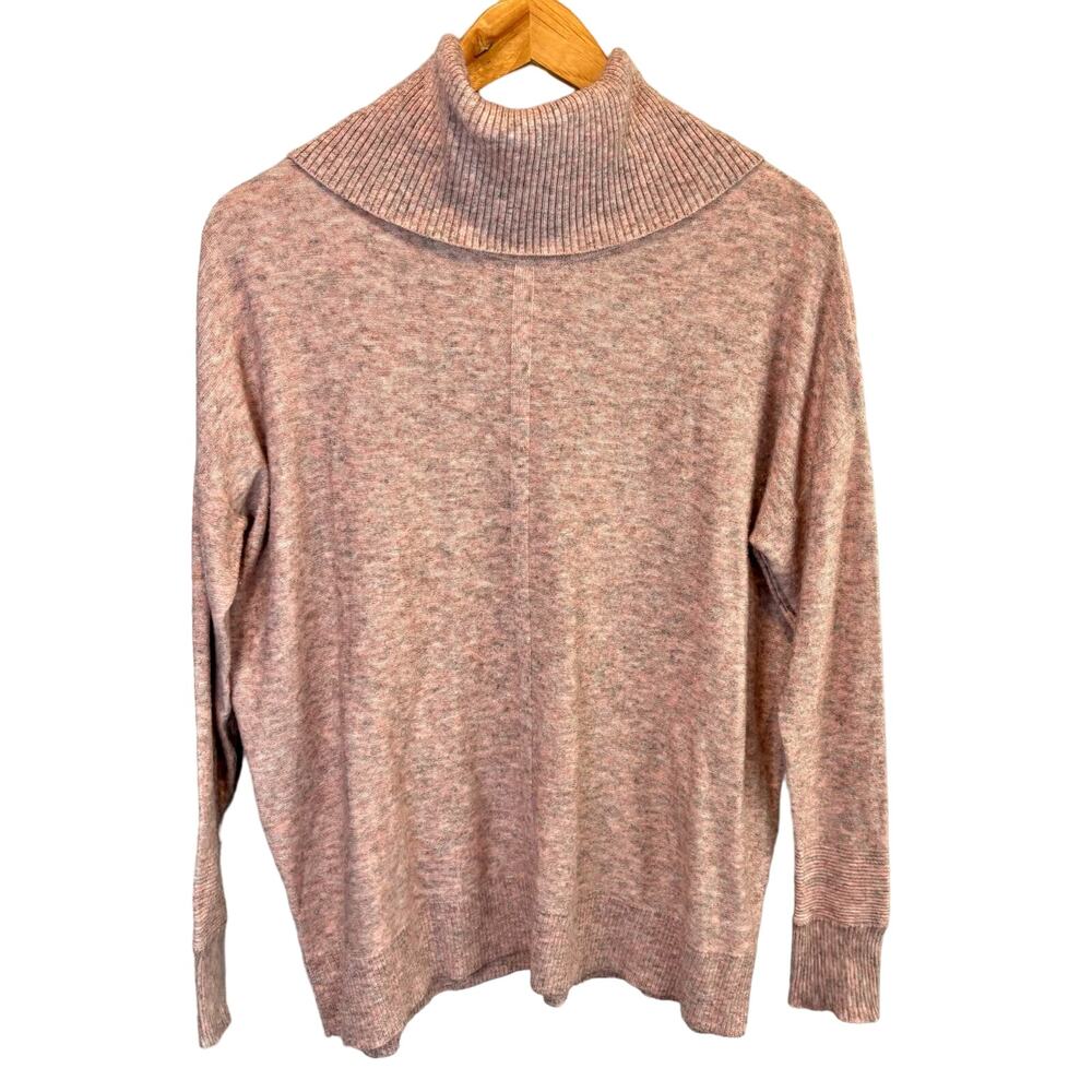 Sundance Pink Spacedye Cowl Neck Sweater - size Small